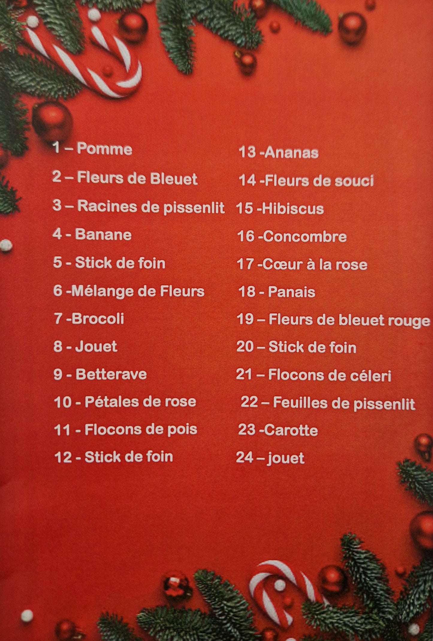 Calendrier de l'Avant