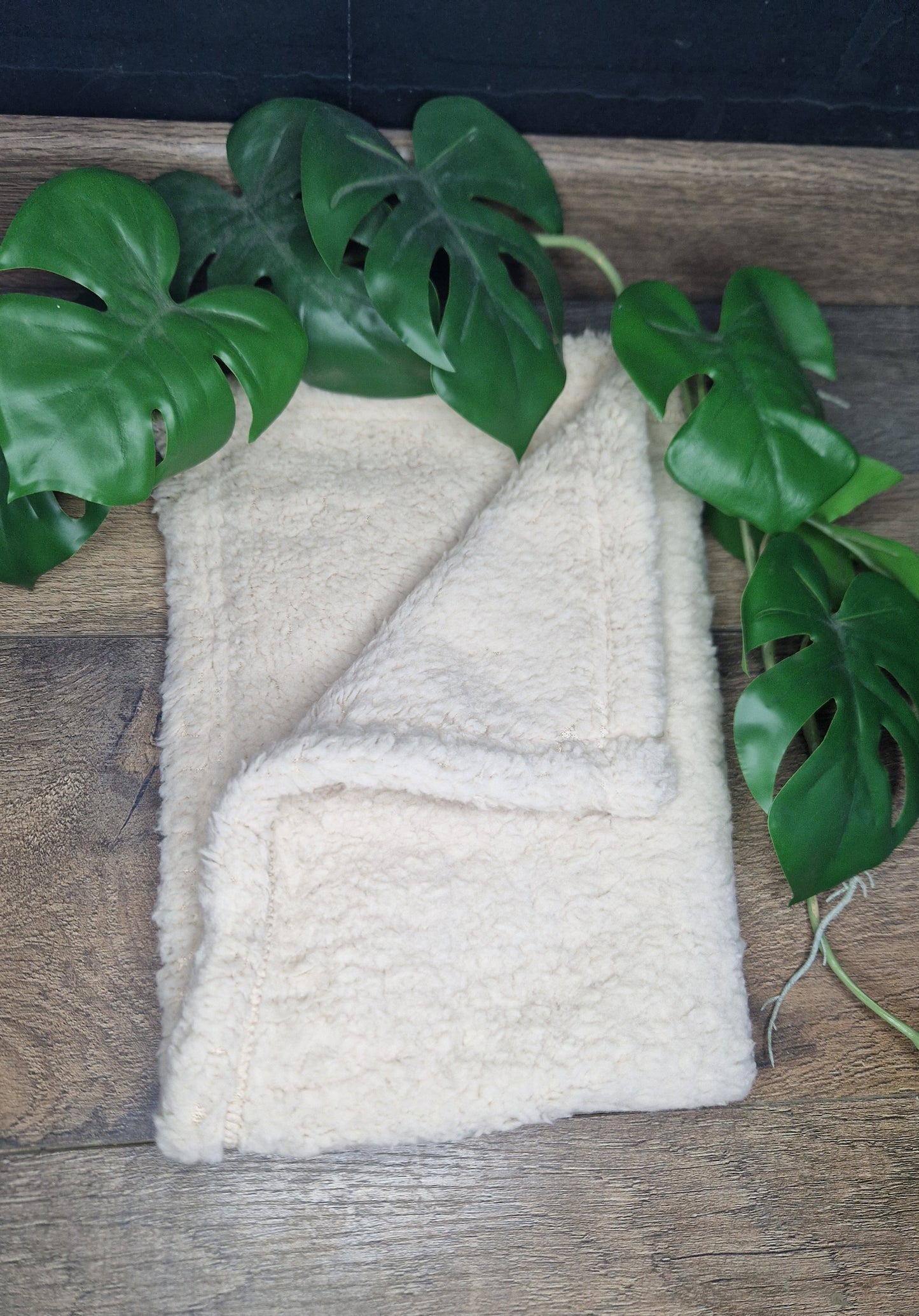 Couverture douce beige